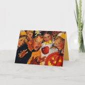 Carte Enfants Rétro pour un Trick-or-Treat Nostalgique d (Devant)