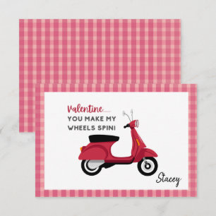 Carte Enfants Saint-Valentin Rose "Vous faites tourner m