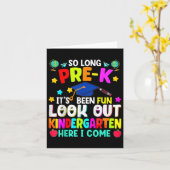 Carte Enfants Si Long pré-k Graduation jardin d'enfants  (Fleur jaune)