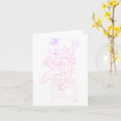 Carte Enfants sur le carrousel de l'aire de jeux (Fleur jaune)