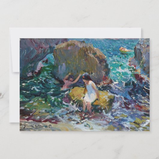 Carte Enfants sur le rivage, Jávea | Joaquín Sorolla (Devant)