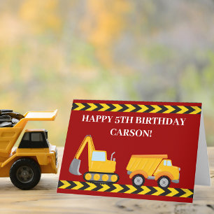 Carte Enfants sur mesure Joyeux Anniversaire Camion de v