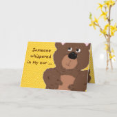 Carte Enfants Teddy Bear Se Bien (Fleur jaune)
