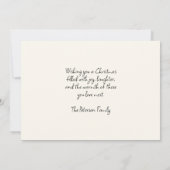 Carte Enfants visitant Père Noël avant Noël (Dos)