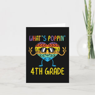 Carte Enfants Whats Poppin 4e grade Heart Fidget Pop It
