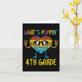 Carte Enfants Whats Poppin 4e grade Heart Fidget Pop It (Fleur jaune)