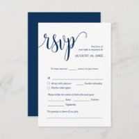 Carte Enfermée RSVP Faire-part de mariage moderne