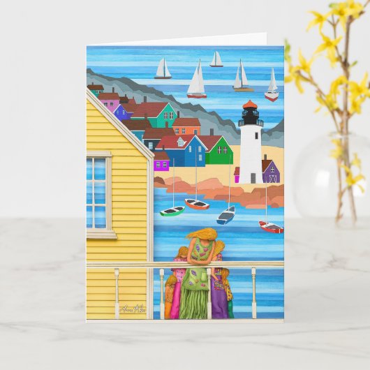 Carte Enfin maison (Fleur jaune)