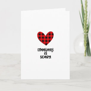 Carte Engagement est Écossais effrayant Saint-Valentin