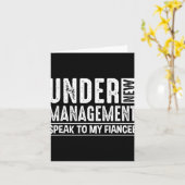 Carte Engagement Party Men Under New Management See Fian (Fleur jaune)