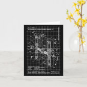 Carte Engineer Engineering Monogram Initial Catal Letter (Fleur jaune)