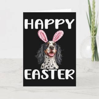 Carte English Setter Dog Breed Happy Easter Men Women Ki