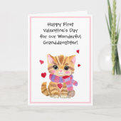 Carte Énigme de la Saint-Valentin Kitty With Hearts (Devant)