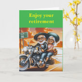 Carte Enjoy your retirement. (Fleur jaune)