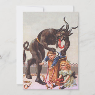 Carte Enlèvement d'enfants par Krampus