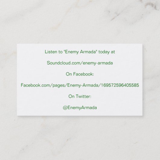 Carte ennemie de promotion d'armada (Dos)