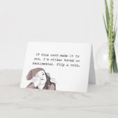 Carte Ennuyeux ou sentimental (Devant)