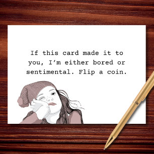 Carte Ennuyeux ou sentimental