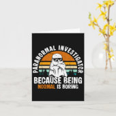 Carte Enquêteur paranormal parce qu'être normal est bo (Fleur jaune)