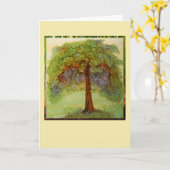 Carte "Enraciné" - toute la salutation d'occasion (Fleur jaune)