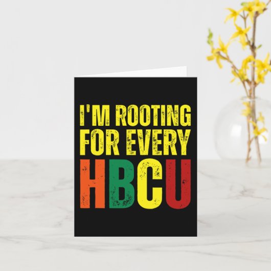 Carte Enracinement Pour Chaque Hbcu Black History Colleg (Fleur jaune)