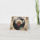 Carte enregistrement de vue supérieure entouré de notes (Devant)