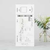 Carte Enregistrer la date de mariage de destination (Debout devant)