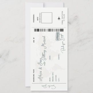 Carte Enregistrer la date de mariage de destination