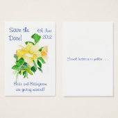 Carte 'Enregistrer la date', Dreaming Spires Roses (Devant & derrière)