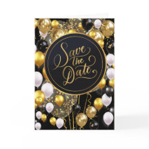 Enregistrer La Date (Proverbes 18:22) Noir/Or/Blan