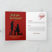 Carte Enregistrer La Date (Proverbes 18:22) Rouge/Or/Bla (Intérieur)