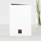 Carte Enregistrer La Date (Proverbes 18:22) Violet/Or/Bl (Dos)