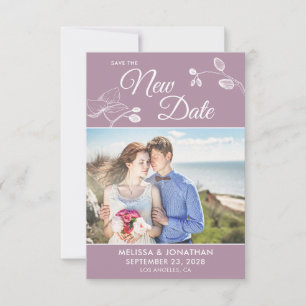 Carte Enregistrer la photo de report du mariage de nouve