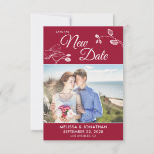 Carte Enregistrer la photo de report du mariage de nouve