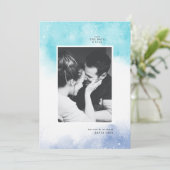 Carte ENREGISTRER L'Aquarelle DATE Abstraite (Debout devant)