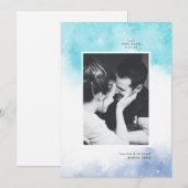 Carte ENREGISTRER L'Aquarelle DATE Abstraite (Devant / Derrière)