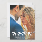 Carte Enregistrez la Date | Invitation Photo Affic (Devant)