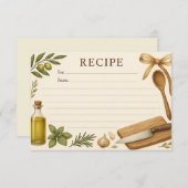 Carte Ensconced in Sicily Recipe Card (Devant / Derrière)