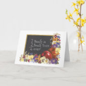 Carte enseignant (Fleur jaune)