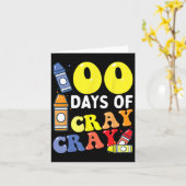 Carte Enseignant 100 Jours Cray Cray 100e Jour De Garçon (Fleur jaune)