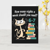 Carte Enseignant 6-7 Combien de nuits par semaine devrie (Fleur jaune)