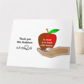 Carte Enseignant Apple Merci taille Jumbo (Devant)