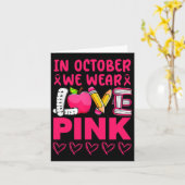 Carte Enseignant au ruban Sensibilisation au cancer du s (Fleur jaune)