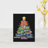 Carte Enseignant Crayon Christmas Tree Lights Ecole étud (Fleur jaune)