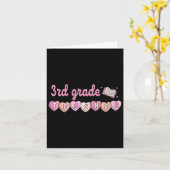 Carte Enseignant de 3e année Valentines Jour Rétro Litt  (Fleur jaune)