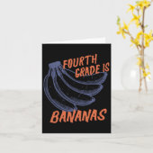 Carte Enseignant de 4e année Bananes Enseignant Enfants  (Fleur jaune)