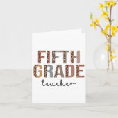 Carte Enseignant De 5E Année Ck À L'École Appréciation L (Fleur jaune)