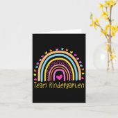 Carte Enseignant de jardin d'enfants Rainbow (Fleur jaune)