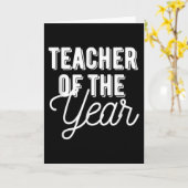Carte Enseignant de l'année - Enseignant Gif (Fleur jaune)