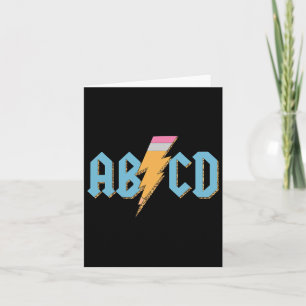 Carte Enseignant De Roulement De Roche De Crayon Abcd Re